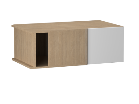 Шкаф АГУ-100, Женева (1000*600*360) Дуб Палермо/Белый матовый, 22432