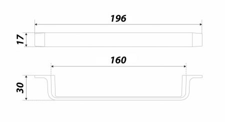 Мебельная ручка, RS299MBSN.4/160