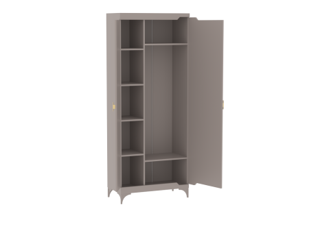 Шкаф для одежды 2-дверный, Сиде (800*402*2006) Мокко, 32004