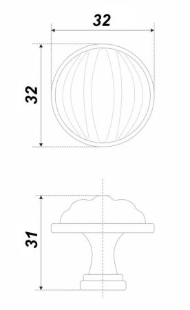 Мебельная ручка TIFFANY, RC121BAZ.4/W