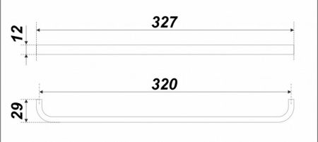 Мебельная ручка, RS218SC.4/320