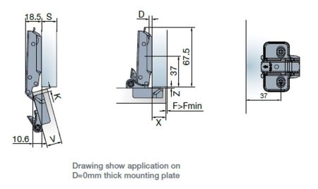 Петля T-type-i TeraBlack Glissando 110/45/0, 701-0AT0-956-00