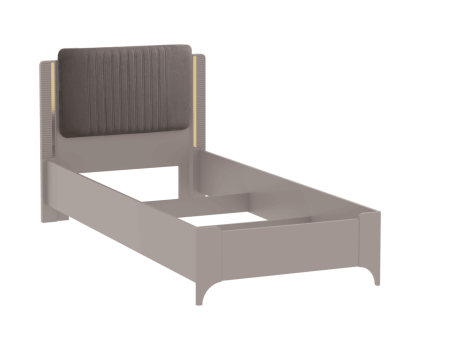 Кровать 900 (Велюр), Сиде (992*2082*964) Мокко, 12635