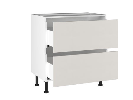 Стол с ящиками СЯ-(2)-80 Start Soft Boyard, Виста (800*523*870) Экокожа Белый, 26216