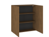 Шкаф 960 ШГ-90 2-дверный, Фьюжн (900*316*960) Дуб Каселла коричневый, 27169