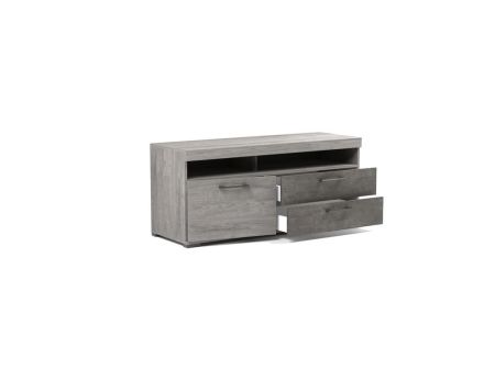 Тумба Д-4 под ТВ, Денвер (1300*450*576) Риббек серый, 31307