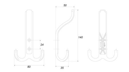 Мебельный крючок DOMANI, K352AP.6