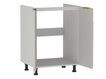 Стол под мойку СМ-60 2-х дверный, Берта (600*525*820) Светлый Мокко, 22919