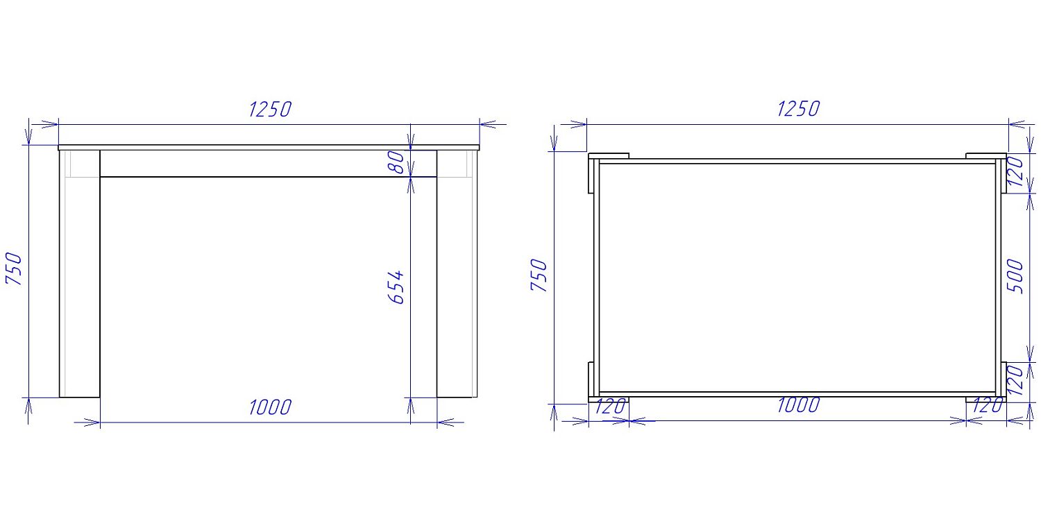 Стол обеденный, ЛДСП (1250*750*750) Риббек Натуральный, 70109