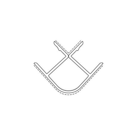 Угол 90* д/цоколя 150 мм  (150 Черный, 90121