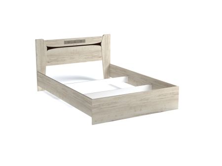 Кровать  1400, Мале (1458*2069*905) Дуб галифакс белый, 11206