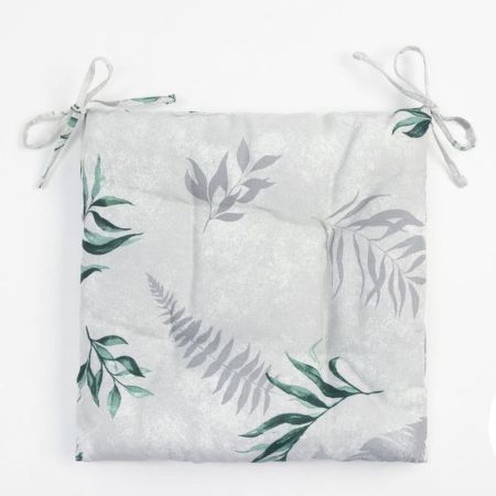 Подушка д/стула  "Доляна" Tropics  (42*42*7) Зеленый, 7533959