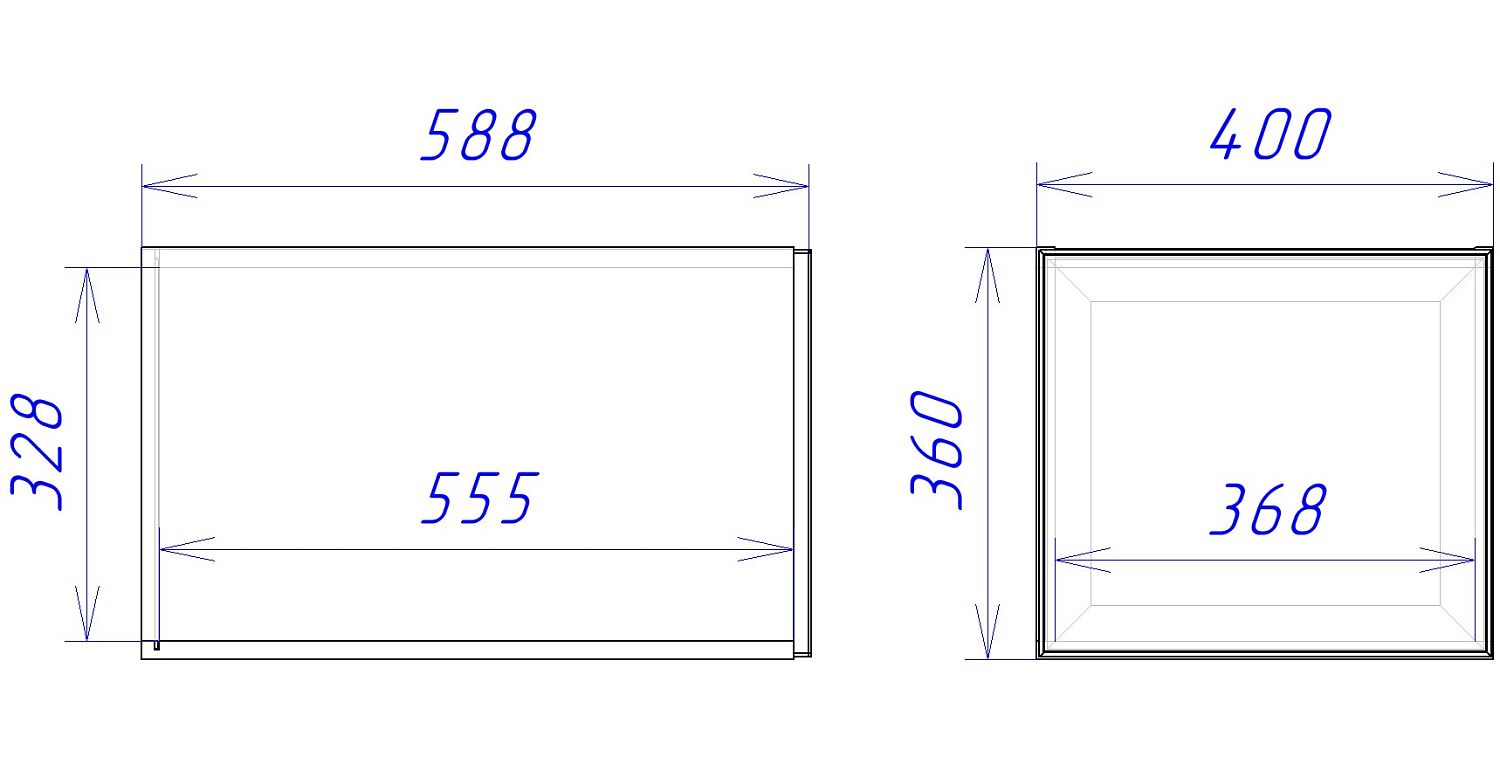 Шкаф АС-40, Женева (400*586*360) Дуб Палермо, 21933