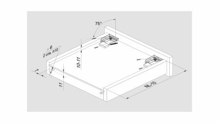 Системы выдвижения В-Slide, DB8885Zn/450