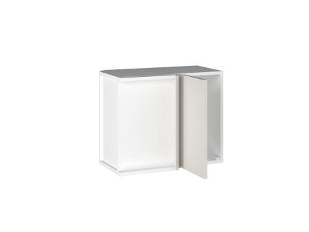 Шкаф АГУ-60 (480) правый, Виста (600*334*480) Экокожа Белый, 26313