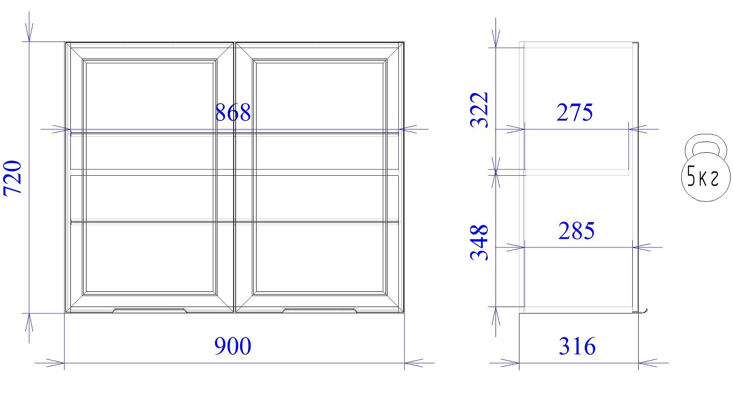 Шкаф  ШСТ-90, Ватель (900*316*720) Черный, 23356