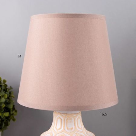 Лампа настольная 16499/1  E14 40Вт  (20*20*32) Бежевый, 9192343