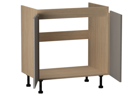 Стол под мойку СМ-80, Женева (800*520*870) Дуб Палермо/Серый камень , 22015