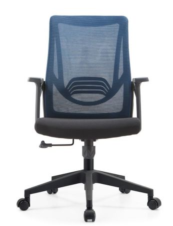 Кресло офисное,вращающееся LJ-2201В BLUE+BLACK  (610*500*1070), LJ-2201В BLUE+BLACK ИМП