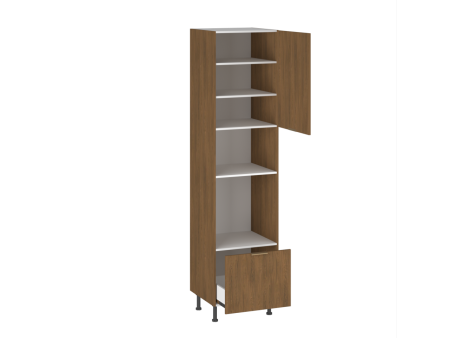 Шкаф-пенал 960 П-1 бока ЛДСП Каселла, Фьюжн (600*566*2456) Дуб Каселла коричневый, 27180