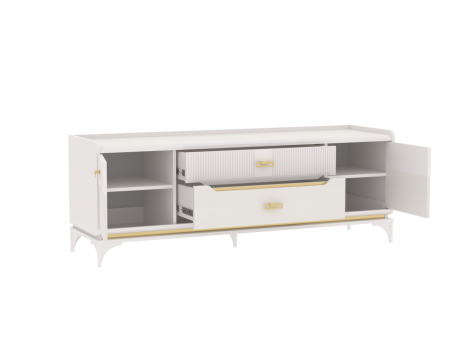 Тумба ТВ, Сиде (1600*447*582) Белый, 32206