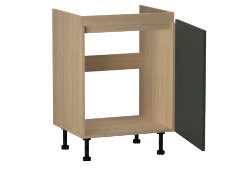 Стол под мойку СМ-60, Женева (600*520*870) Дуб Палермо/Зеленый матовый, 21980