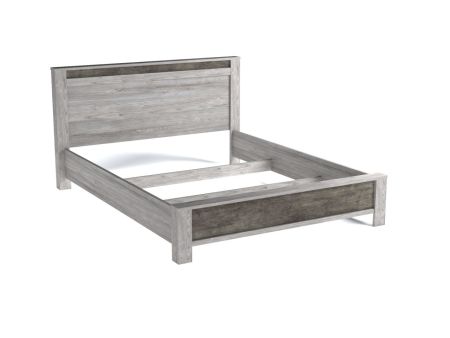 Кровать Люкс 1600, Денвер (1764*2213*1022) Риббек серый, 11722