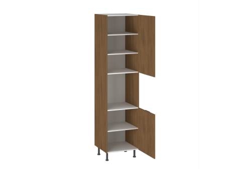 Шкаф-пенал 960 ПГ-60 бока ЛДСП Каселла, Фьюжн (600*566*2456) Дуб Каселла коричневый, 27188