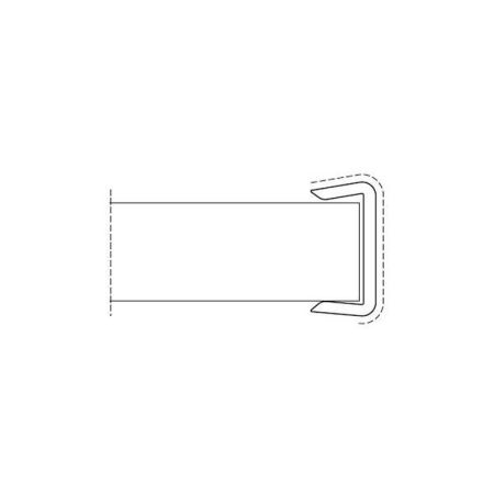 Заглушка торцевая цоколя 150 мм  (150 Черный, В44448