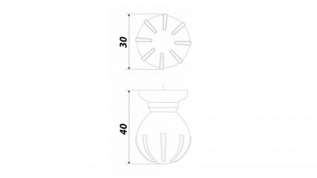 Мебельная ручка TILDA, RC308MBSN.4