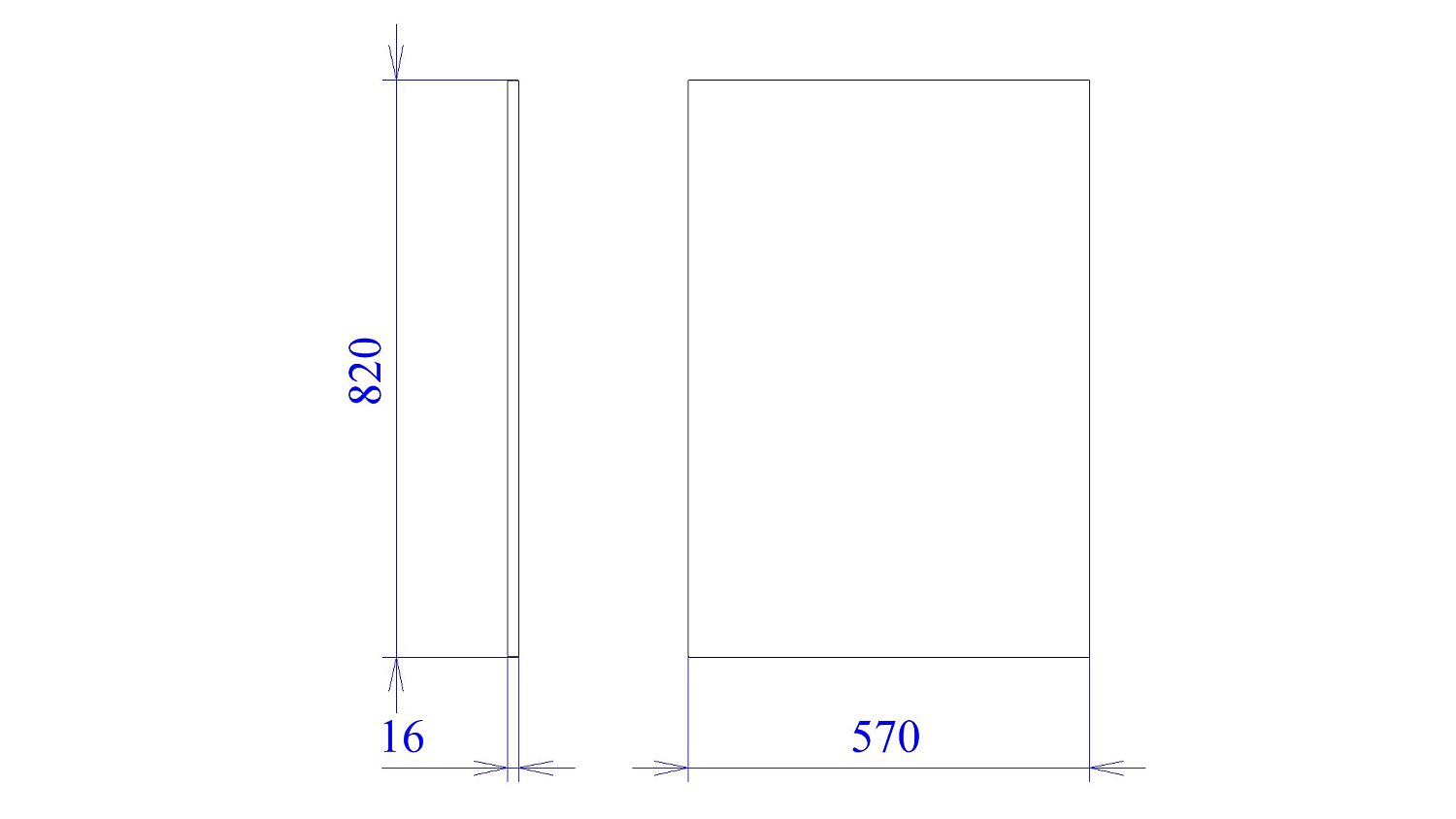 ЗН Заглушка нижняя, Берта (16*570*820) Светлый Мокко, 22970