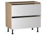 Стол с ящиками СЯ-90 (2), Женева (900*520*870) Дуб Палермо/Белый матовый, 22421