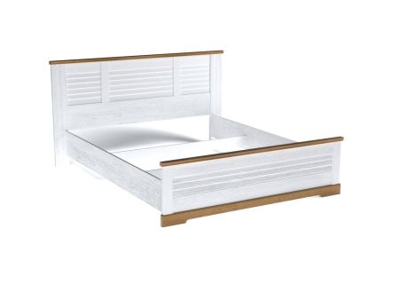 Кровать  1600, Кантри (1880*2095*1008) Сосна Андерсен, Орех Риббек натуральный, 11504