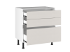 Стол с ящиками СЯ-80, Виста (800*523*870) Экокожа Белый, 26221