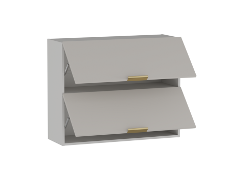 Шкаф  ШГ-90Г, Монза (900*316*720) Экокожа Бежевый, 23158