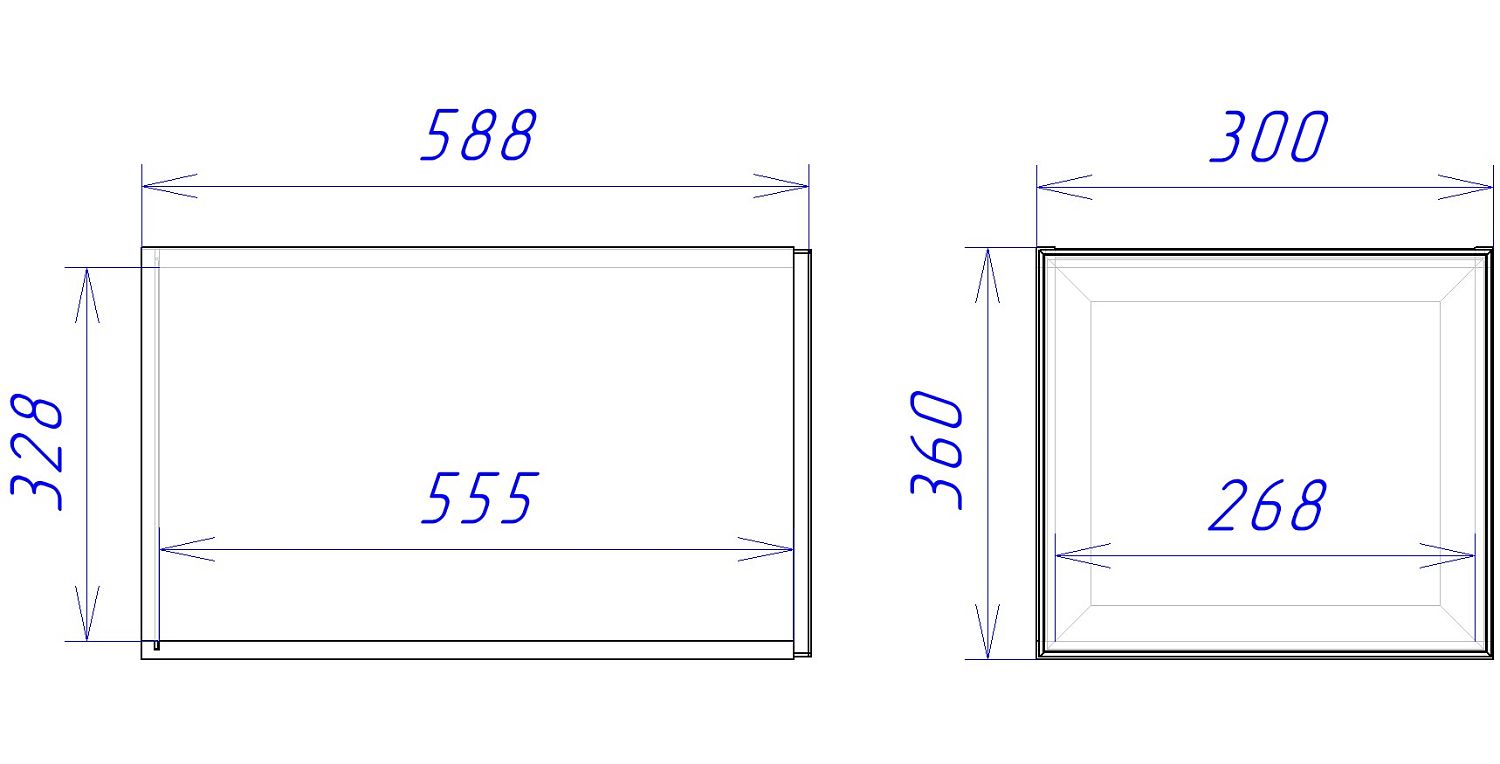 Шкаф АС-30, Женева (300*586*360) Дуб Палермо, 21976