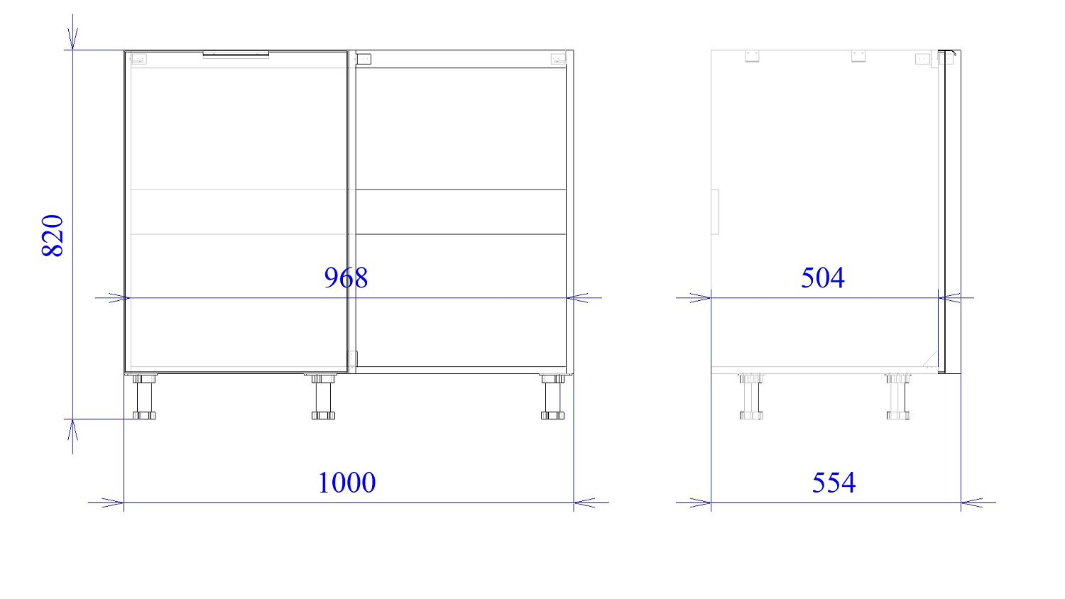 Стол под мойку угловой СМУ-110, Монза (1000*554*820) Экокожа Бежевый, 23114