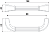 Мебельная ручка, RS082AB.4/96
