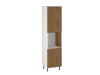 Шкаф-пенал 960 ПГ-60 бок правый ЛДСП Каселла, Фьюжн (600*566*2456) Дуб Каселла коричневый, 27187