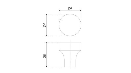 Мебельная ручка ELL, RC333MBSN.4