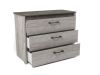 Комод малый NEW, Денвер (970*435*750) Риббек серый, 11718