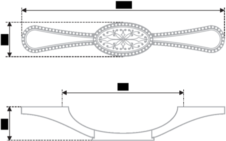 Мебельная ручка, RS426BAB.3/96