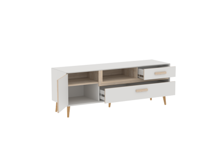 Тумба под ТВ, Аврора (1600*455*600) Дуб Мария/Кашемир, 32107