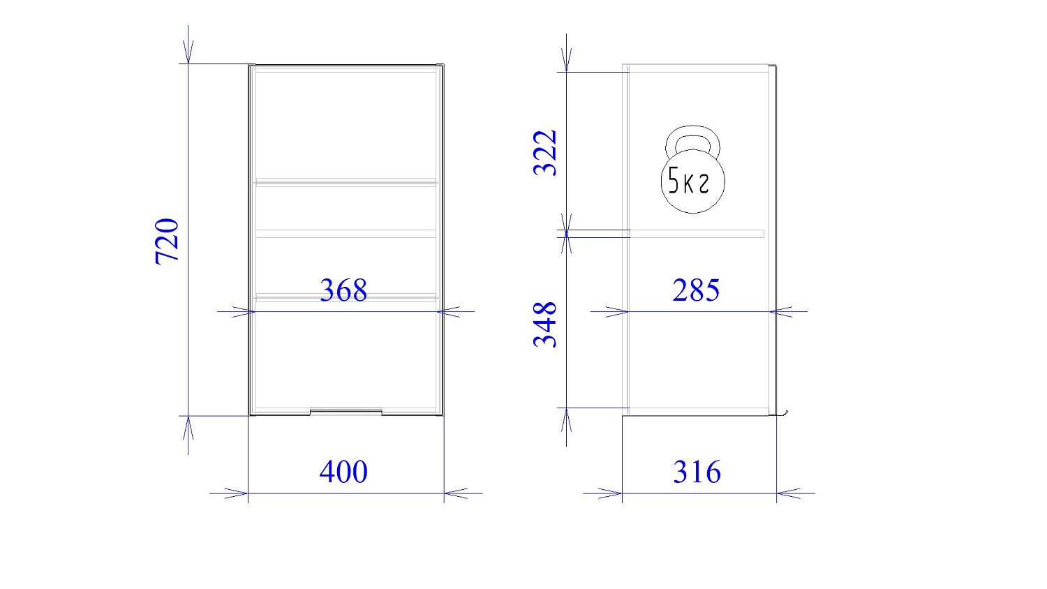 Шкаф  ШГ-40, Монза (400*316*720) Экокожа Бежевый, 23140
