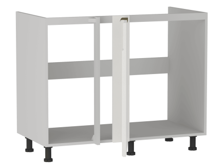 Стол под мойку угловой СМУ-110, Берта (1000*554*820) Экокожа Белый, 25319