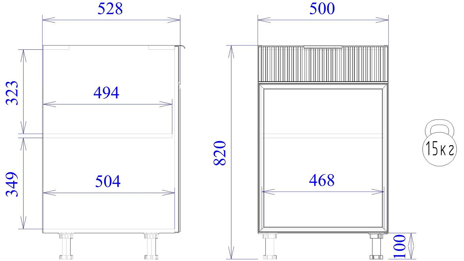 Стол С-50, Берта (500*528*820) Светлый Мокко, 22913