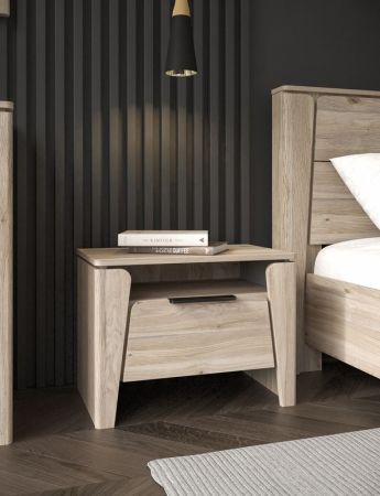 Тумба прикроватная, Юта (604*373*450) Дуб Мария, 12210