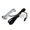 Клипса на полку 6-8мм 3LED, DC12V, 0,24ВТ, 24Лм, 6000К, CRI>80, нерж.ст. полированная 66х17х9мм, провод 1,5м с конектором L813, 04.800.00.005