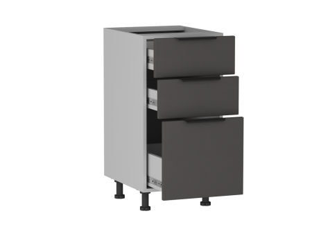 Стол с ящиками СЯ-40 (176/356), Ватель (400*523*820) Экокожа Серый, 23316
