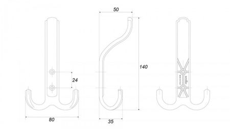 Мебельный крючок DOMANI , K352MAB.6